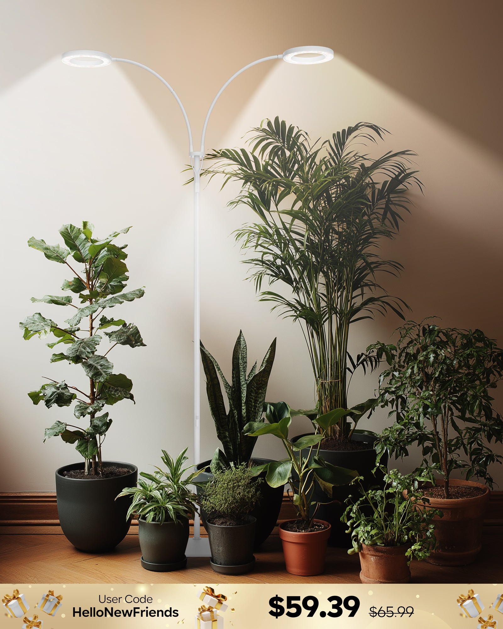 GLOWRIUM G2 | 36W Full Spectrum LED Floor Grow Light