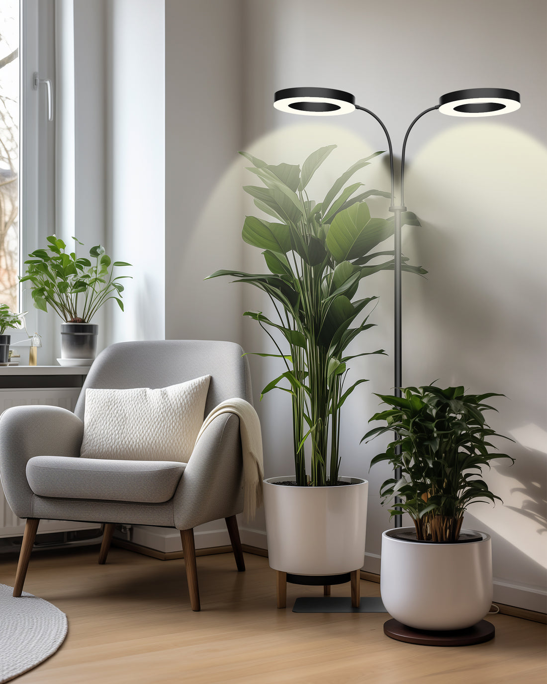 GLOWRIUM®Grow Light  Full Spectrum LED Floor Plant Light for Indoor Plants