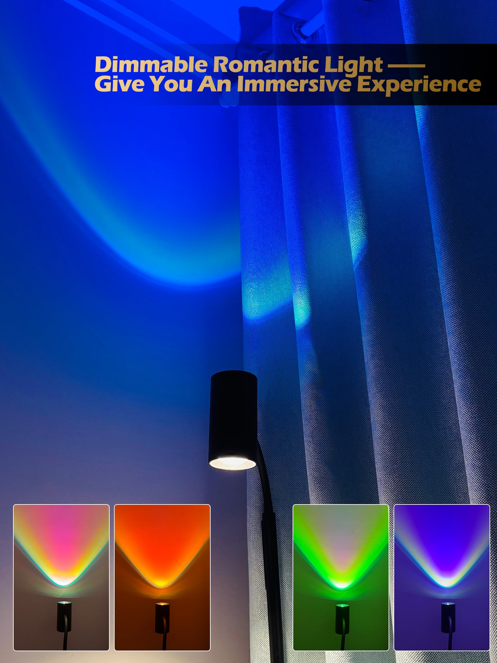 Floor Lamp-H2 Dual-Side LED for Living Room & Bedroom