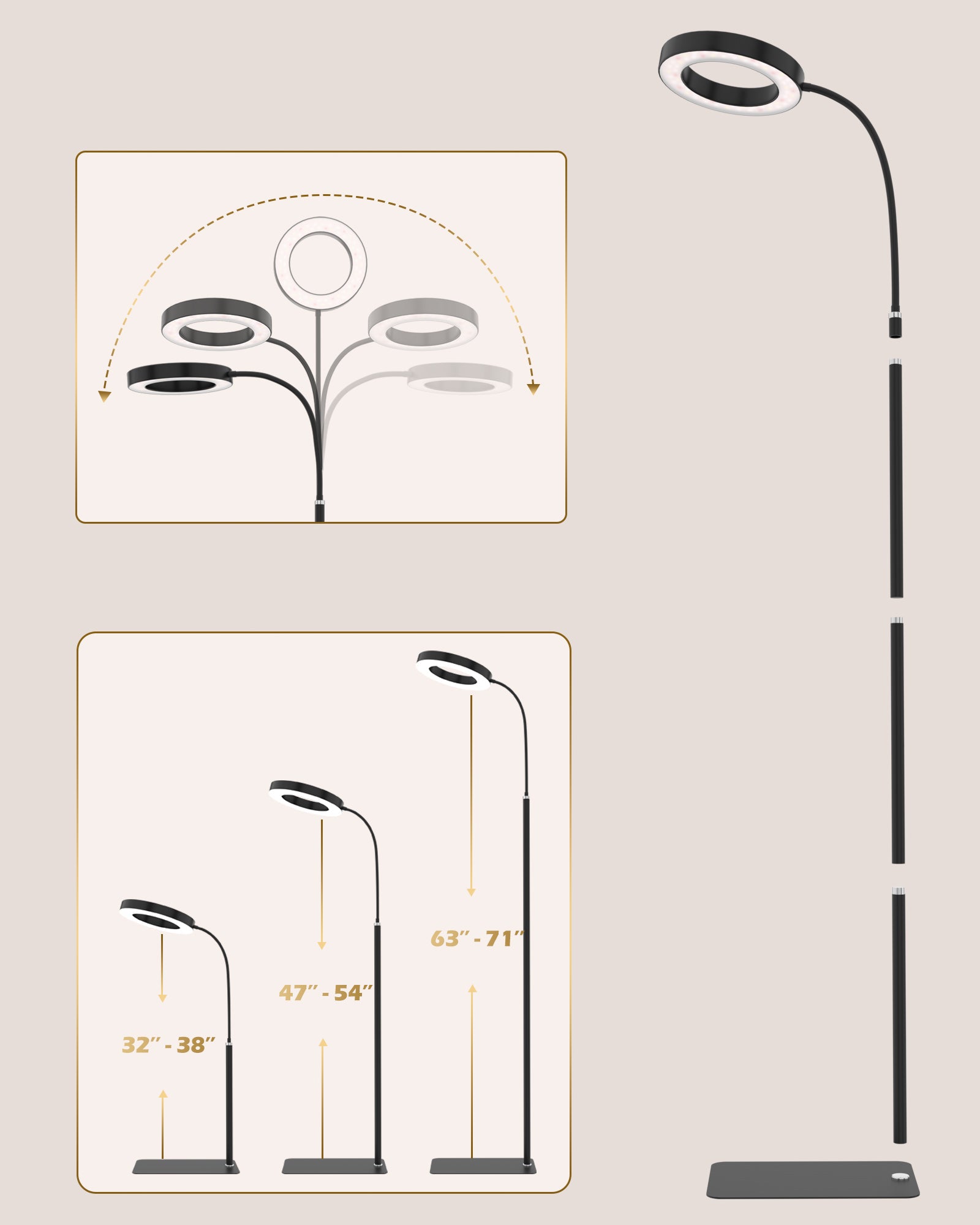 GLOWRIUM®Full Spectrum Indoor Plant Grow Light Bluetooth With 32.8 ft Control Distance-G2B