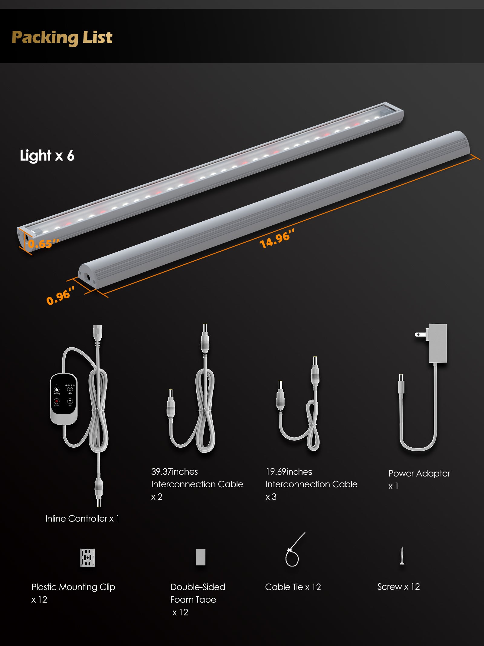 Smart LED Grow Light for Indoor Plants-G6 Full Spectrum 3500K, Auto Timer, Stepless Dimming, Modular, Plug & Play