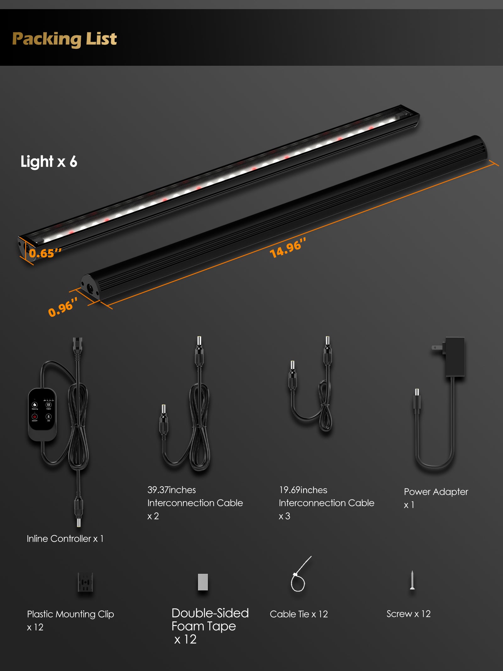 GLOWRIUM Smart LED Grow Light for Indoor Plants - Full Spectrum, Auto Timer, Stepless Dimming, Modular, Plug & Play-G6