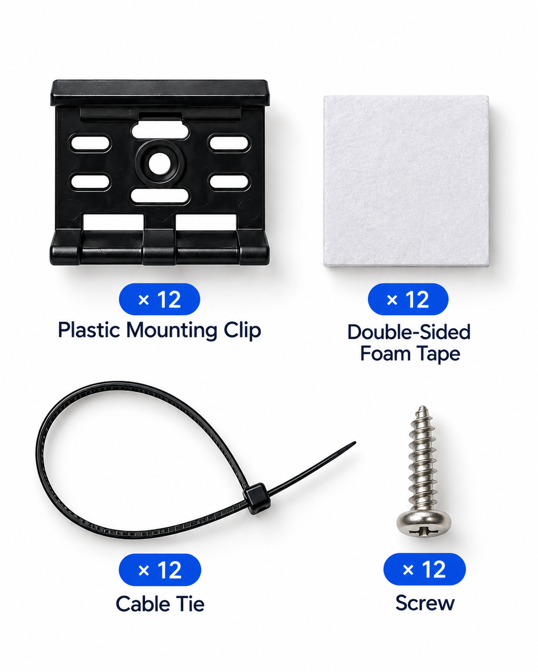 G6 Accessories (Cable Ties, Ceiling Mounting Screws, Double-Sided Tape)
