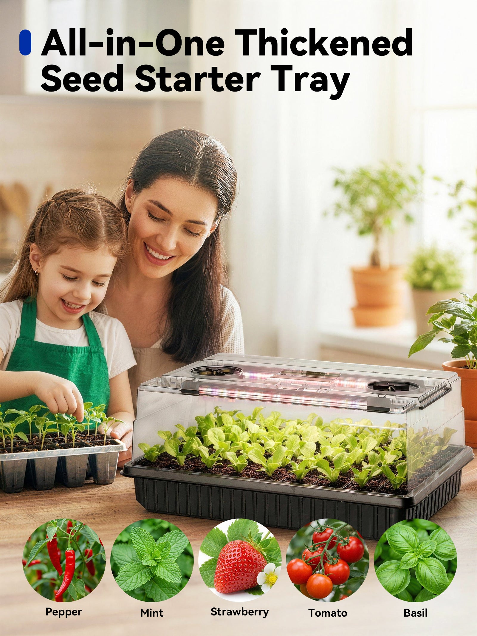 GLOWRIUM G9 | Seed Starter Kit with 30W Grow Lights (3-Pack)