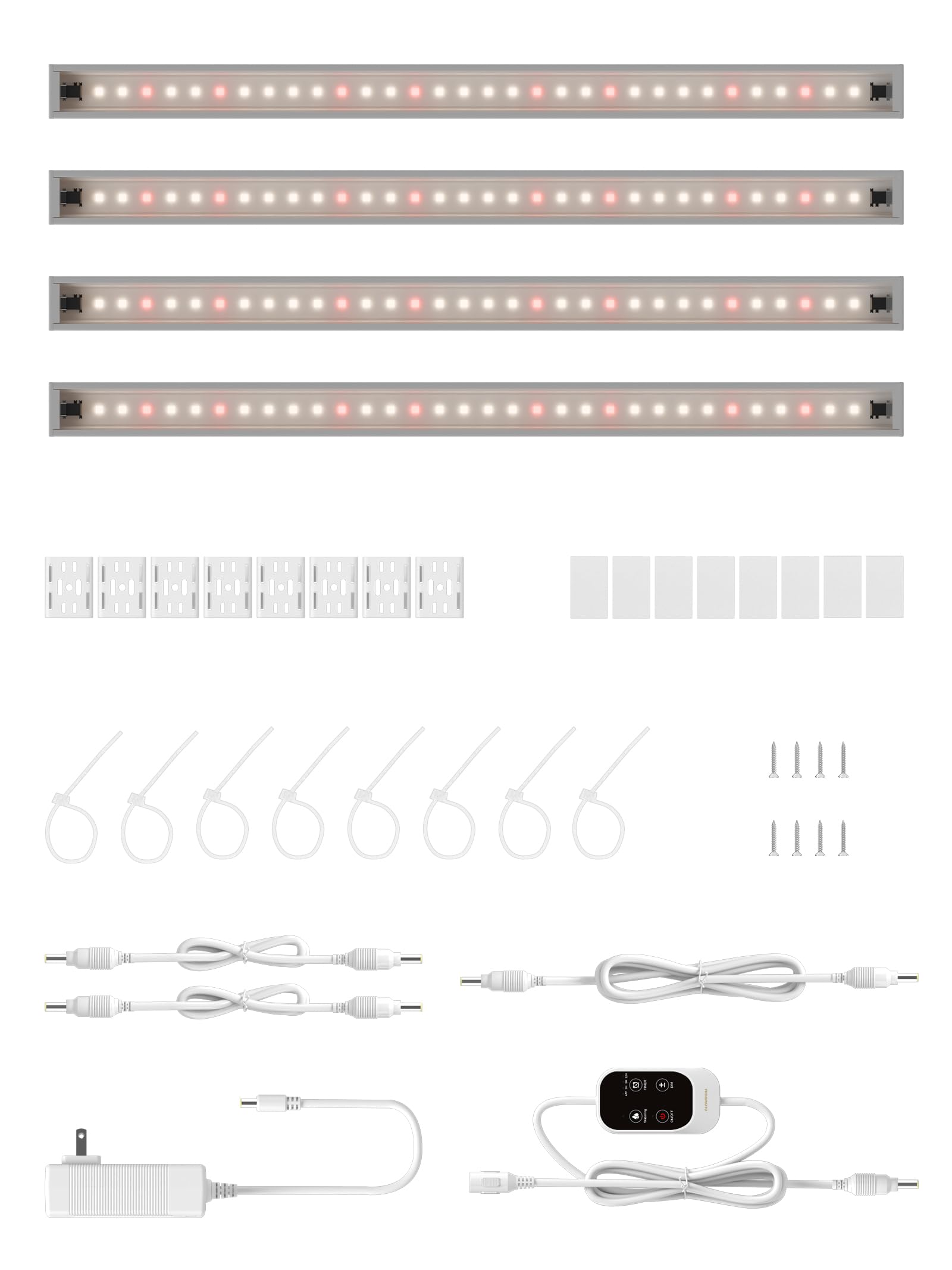 GLOWRIUM Smart LED Grow Light for Indoor Plants - Full Spectrum, Auto Timer, Stepless Dimming, Modular, Plug & Play-G6