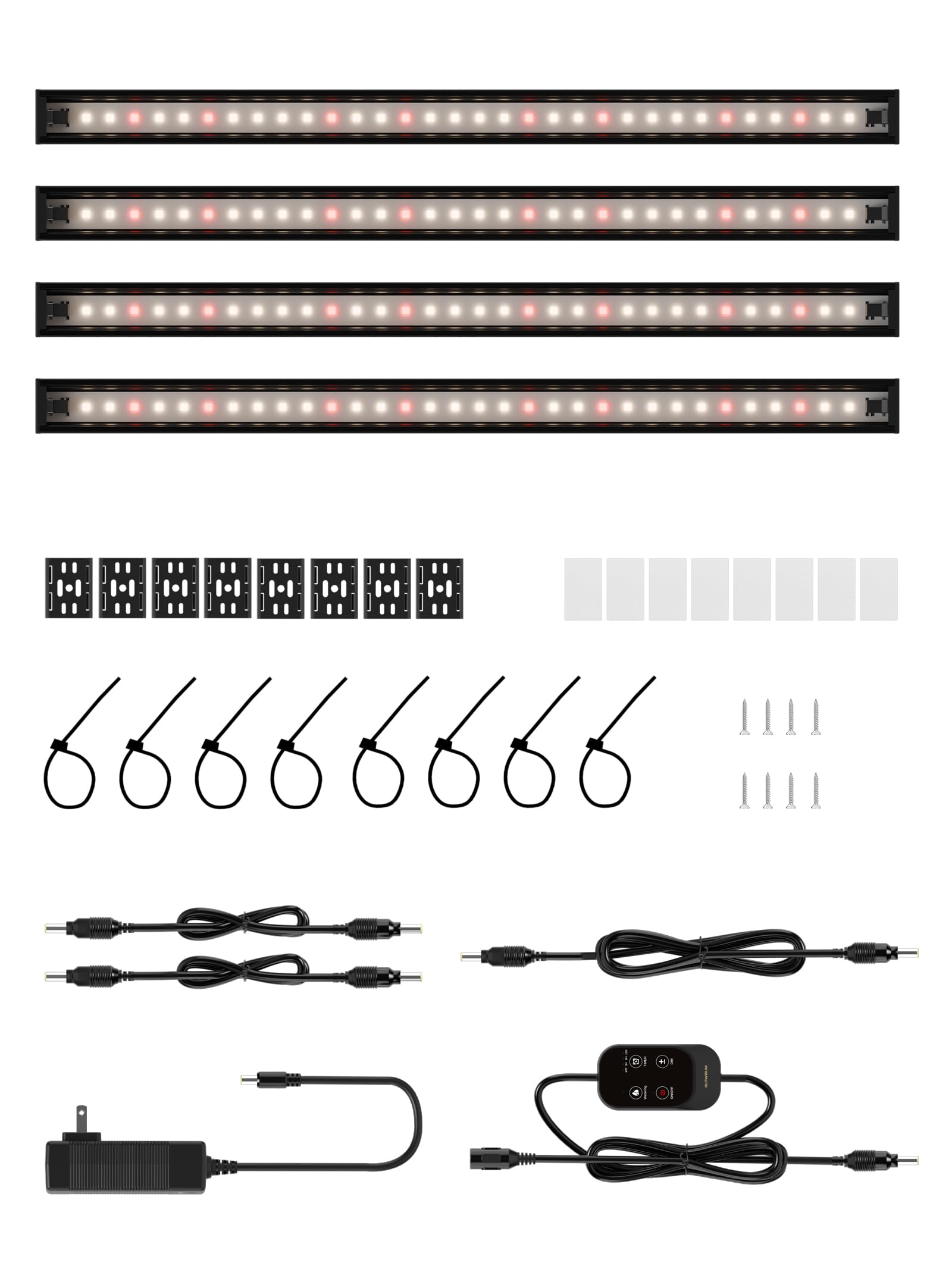 GLOWRIUM Smart LED Grow Light for Indoor Plants - Full Spectrum, Auto Timer, Stepless Dimming, Modular, Plug & Play-G6