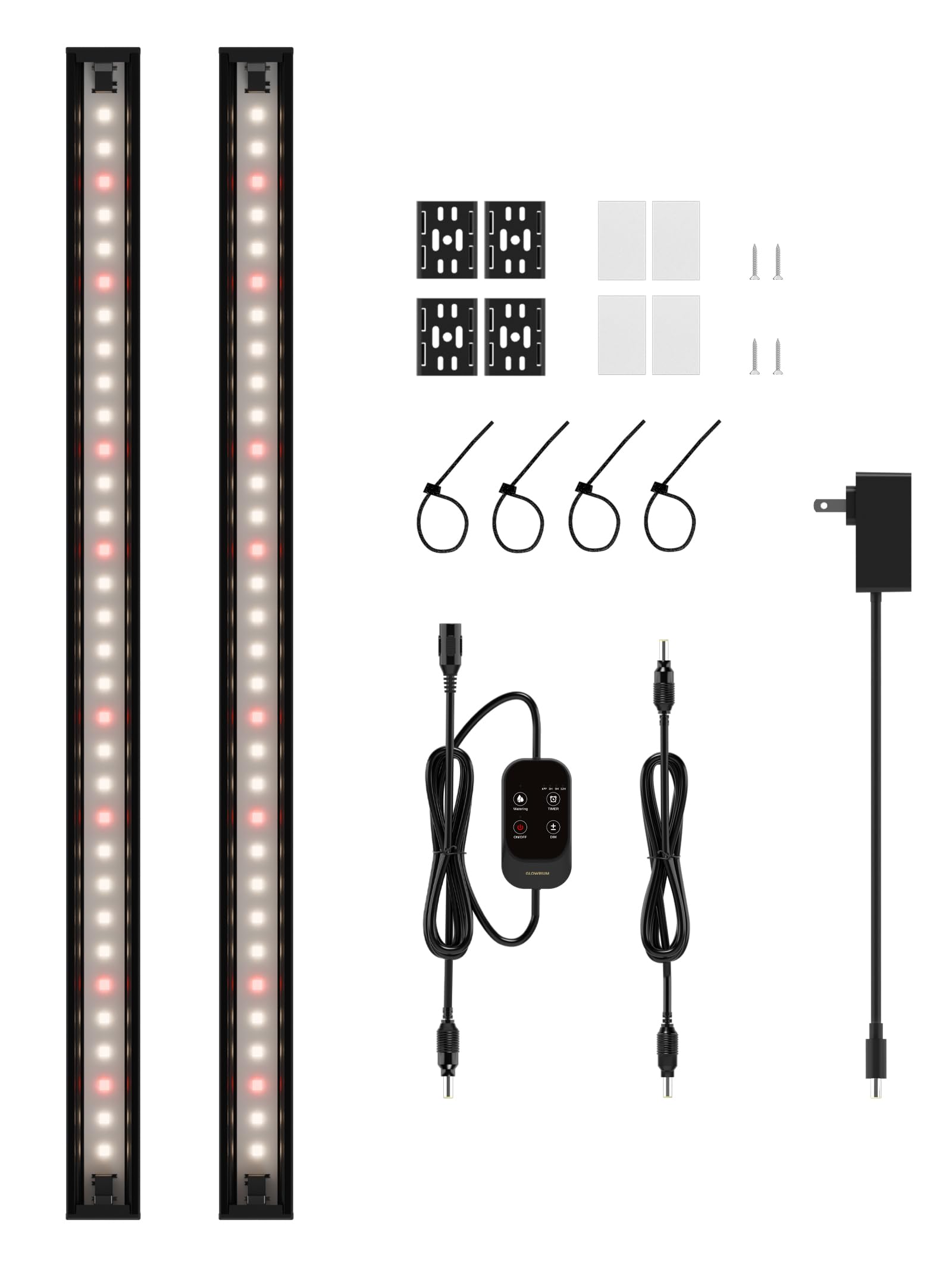 GLOWRIUM Smart LED Grow Light for Indoor Plants - Full Spectrum, Auto Timer, Stepless Dimming, Modular, Plug & Play-G6