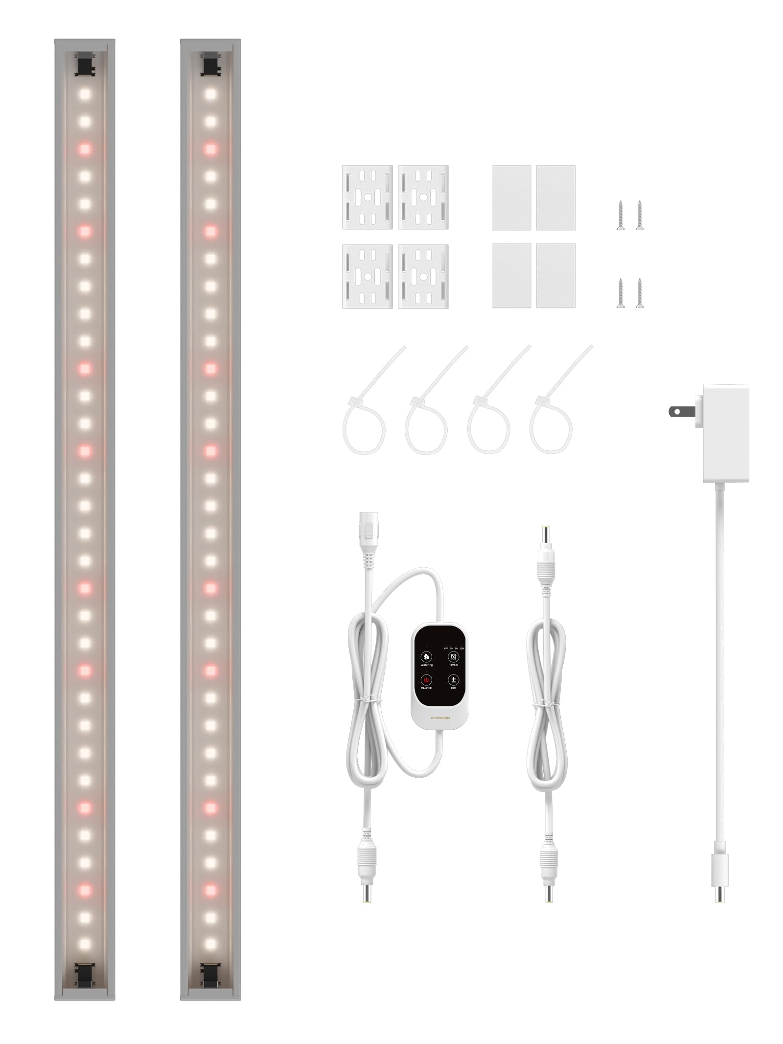 GLOWRIUM Smart LED Grow Light for Indoor Plants - Full Spectrum, Auto Timer, Stepless Dimming, Modular, Plug & Play-G6