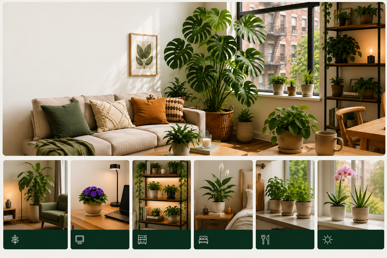 Best Indoor Plants for Apartments: Room-by-Room Guide | GLOWRIUM