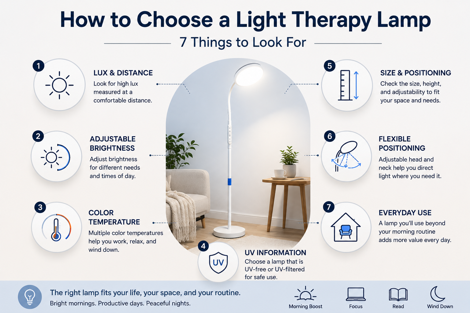 How to Choose a Light Therapy Lamp: 7 Things to Look For