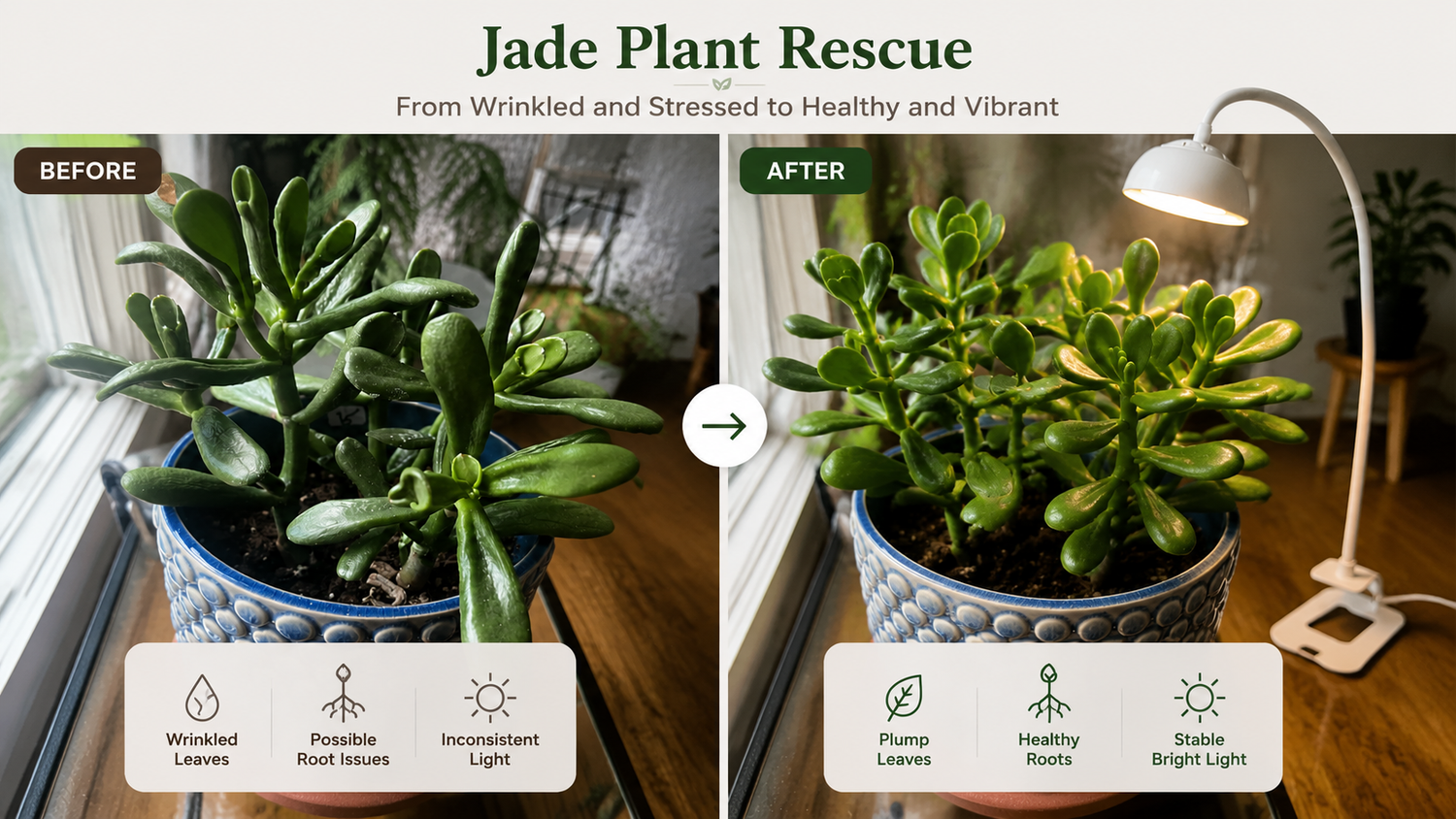 Why Are My Jade Plant Leaves Wrinkled? Causes & How to Fix a Shriveled Succulent