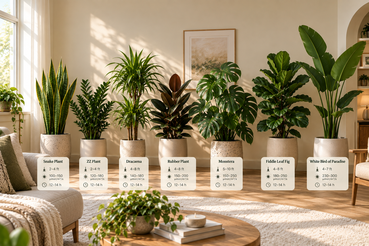 Best Large Indoor Plants for Living Room Corners
