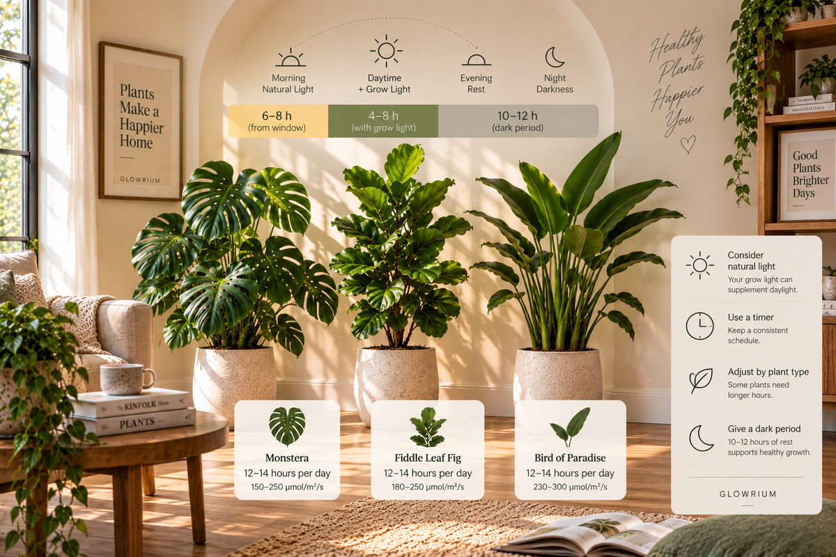 How Many Hours Should a Grow Light Be On for Indoor Plants?