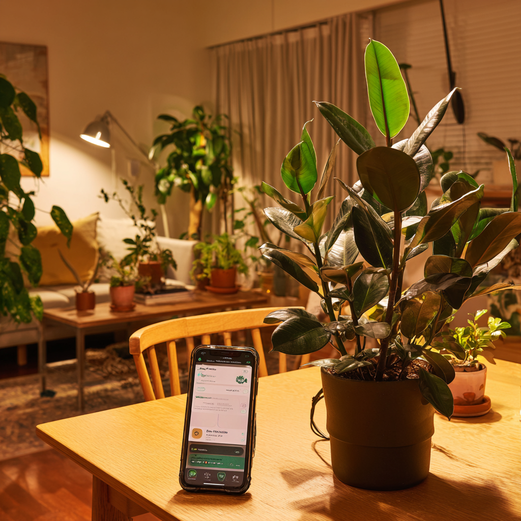 Why Rubber Plants and Smart Grow Lights Are a Perfect Match for Modern Homes