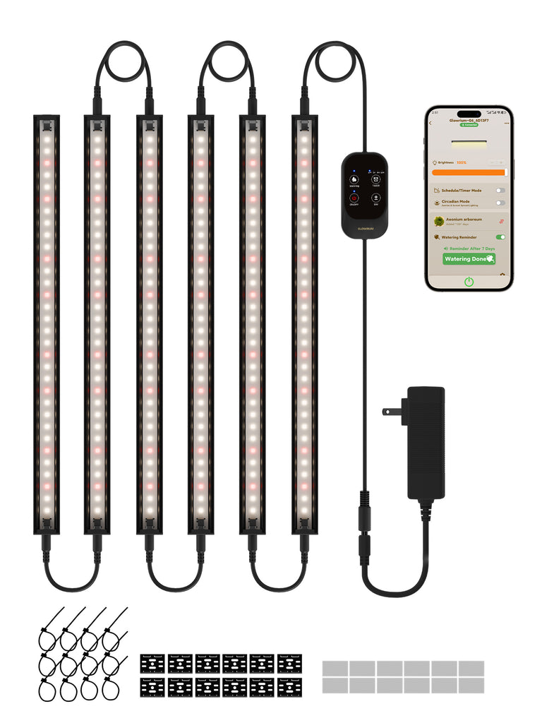 GLOWRIUM G6 | 48W Intelligente LED-Pflanzenzuchtleiste mit vollem Spektrum