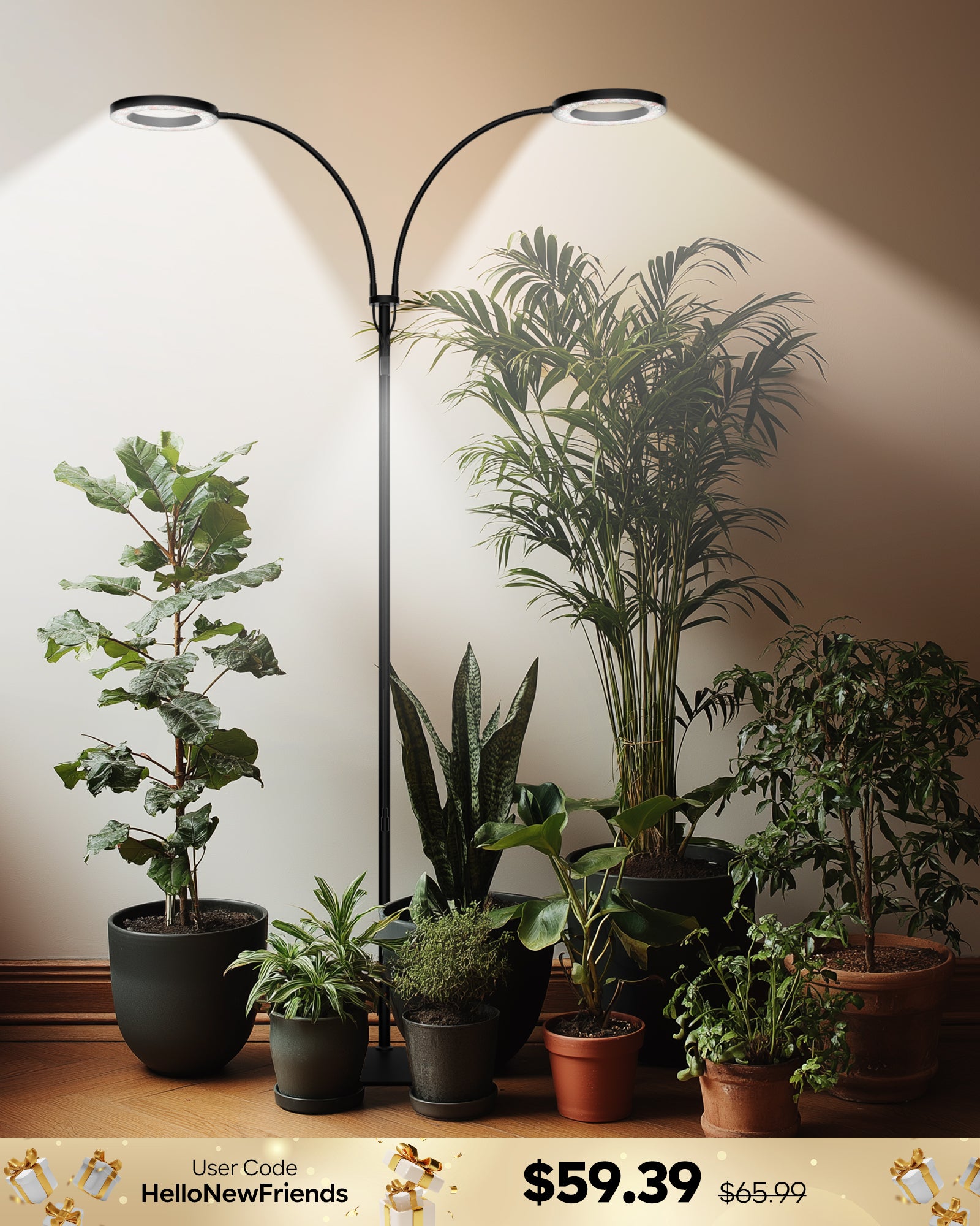 GLOWRIUM G2 | 36W Full Spectrum LED Floor Grow Light