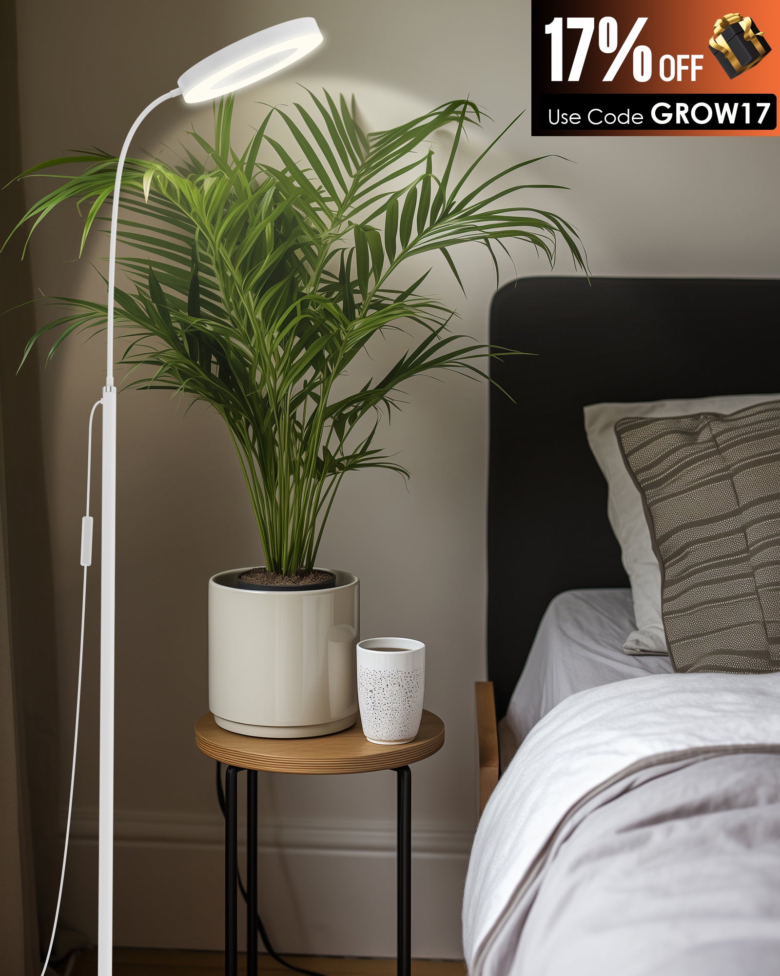 GLOWRIUM®20W Grow Light Full Spectrum LED Floor Plant Light for Indoor Plants-G2