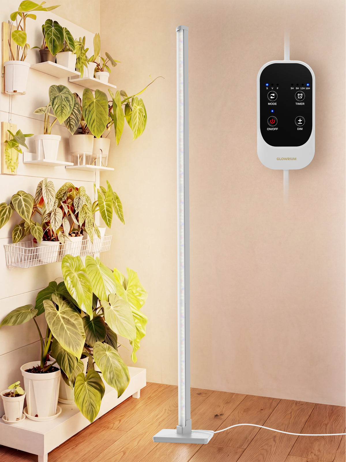 GLOWRIUM G3 | 36W (152,4 cm) Vollspektrum-LED-Vertikal-Pflanzenlampe