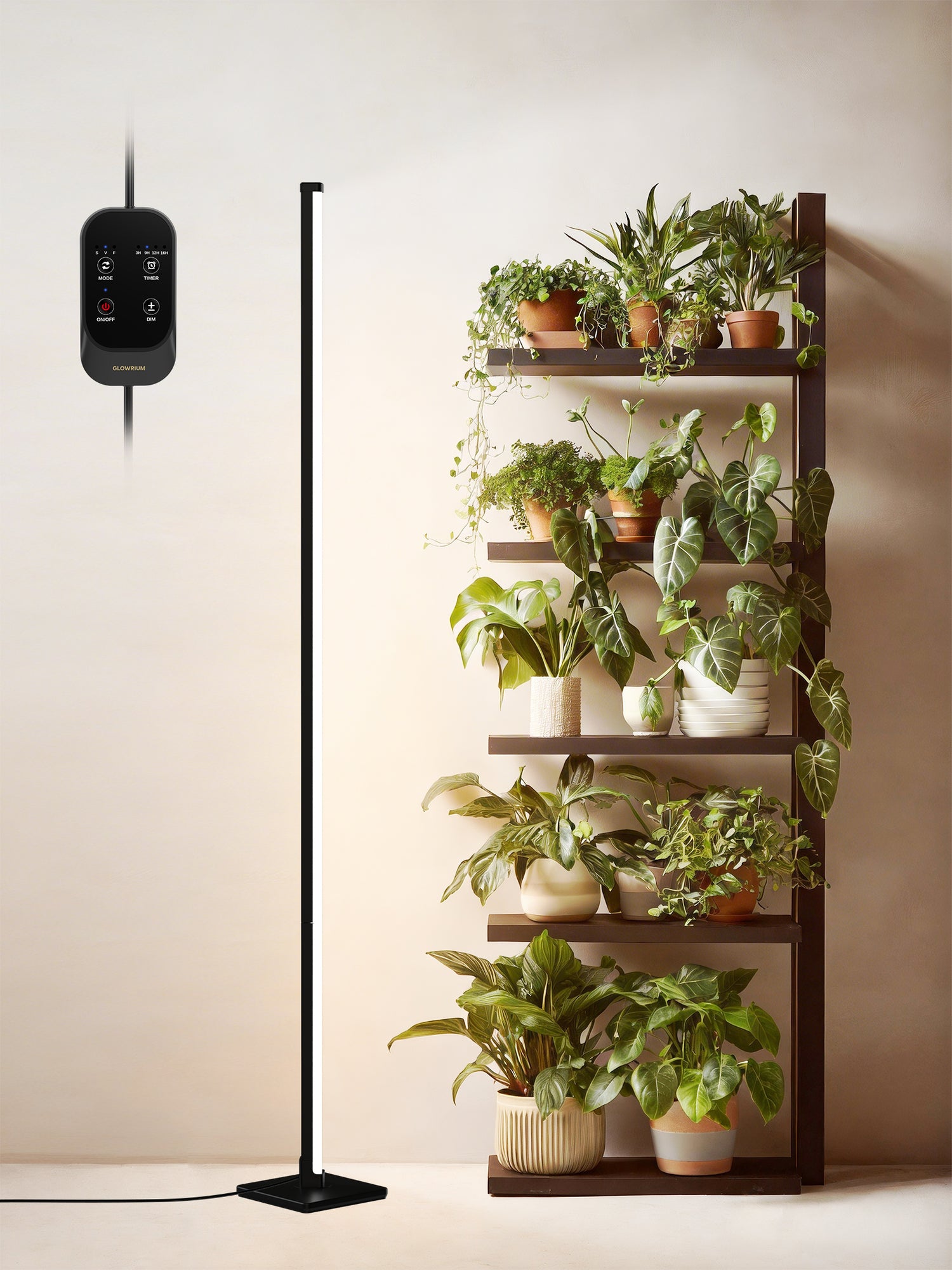 indoor plant led 36W Full Spectrum Grow Light, 60", Auto Timer, Hanging & Standing -