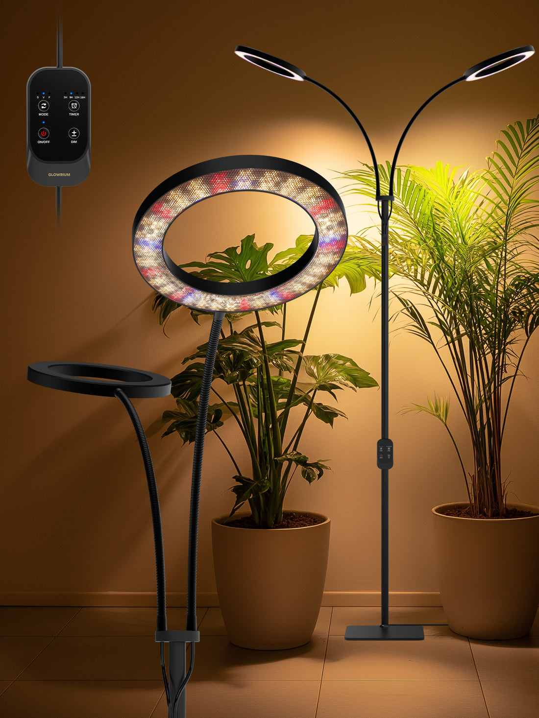 Full Spectrum Plant Grow Light G2Pro 48W – Indoor LED Light with Timer, Height Adjustment &amp; Stepless Dimming