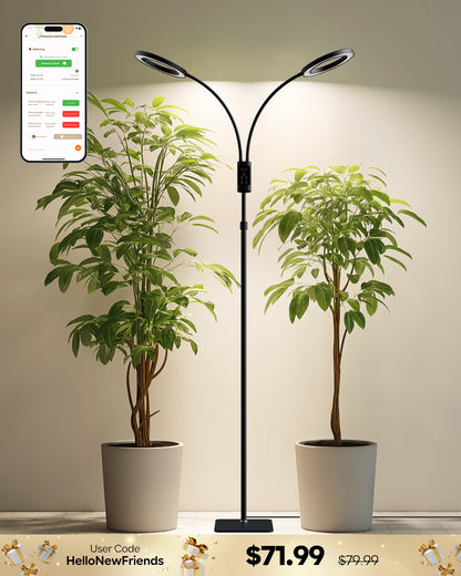 GLOWRIUM G5 | 48W Smart Full Spectrum LED Floor Grow Light