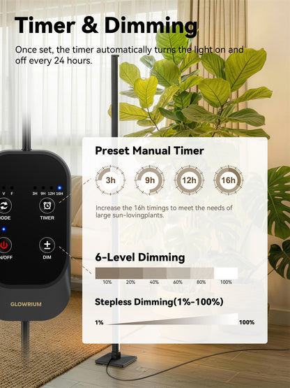 GLOWRIUM G3 | 36W (60") Full Spectrum LED Vertical Grow Light