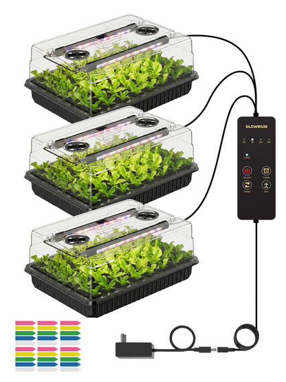 GLOWRIUM G9 | Anzuchtset mit 30W Pflanzenlampen