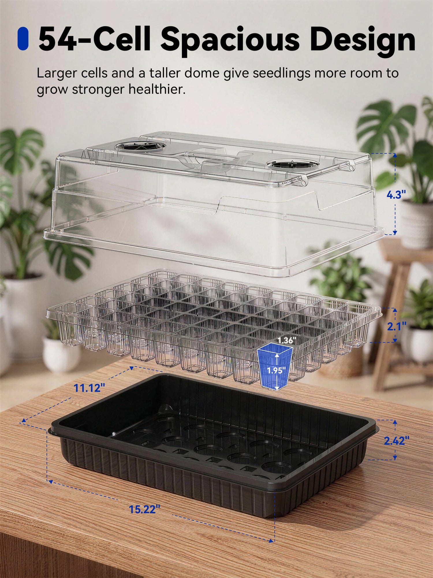 GLOWRIUM G9 | Seed Starter Kit with 30W Grow Lights (3-Pack)