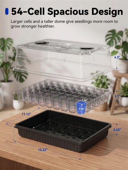 GLOWRIUM G9 | Seed Starter Kit with 30W Grow Lights (3-Pack)