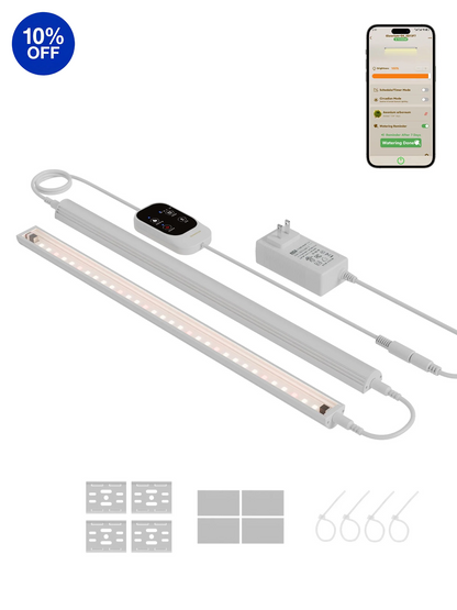 GLOWRIUM G6 | 48W (6-Pack) Smart Full Spectrum LED Grow Light Strip