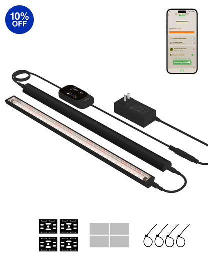 GLOWRIUM G6 | 48W (6-Pack) Smart Full Spectrum LED Grow Light Strip