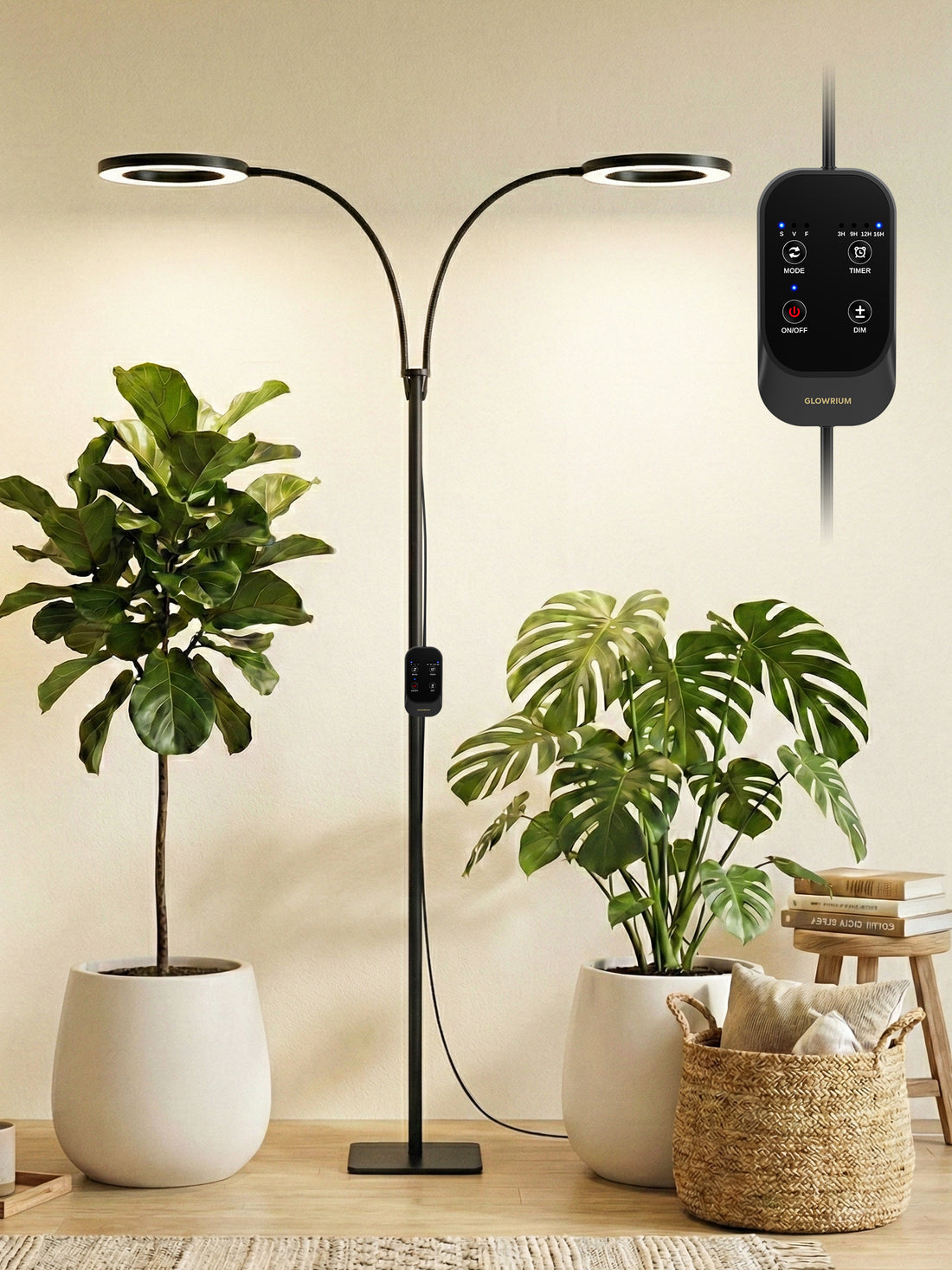 GLOWRIUM G2 Pro | 48W (70.9") Full Spectrum LED Floor Grow Light
