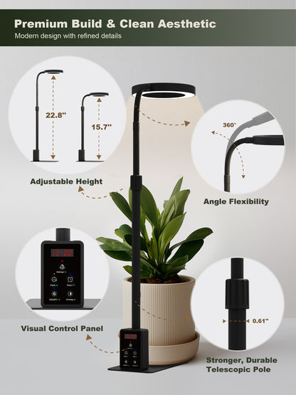 GLOWRIUM G4 | 12W Smart Full Spectrum LED Desktop Grow Light