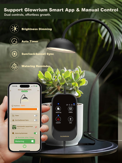 GLOWRIUM G8 | 10W Smart Full Spectrum LED Desktop Grow Light