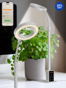 GLOWRIUM® G4 8W Smart LED Grow Light - Full Spectrum Indoor Plant Lamp with App Control, Adjustable Height, Dual Timer, Plant Care Assistant - (ONLY WHITE)