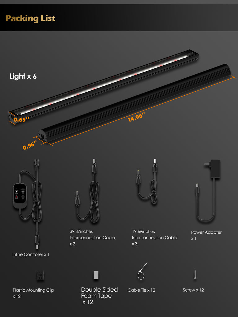 GLOWRIUM® G6 Smart LED Pflanzenlampe für Zimmerpflanzen – Vollspektrum, Auto-Timer, Stufenloses Dimmen, Modular, Plug & Play