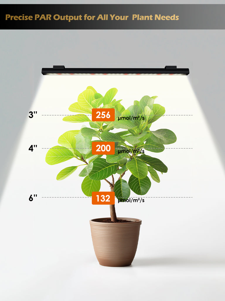 GLOWRIUM® G6 Smart LED Pflanzenlampe für Zimmerpflanzen – Vollspektrum, Auto-Timer, Stufenloses Dimmen, Modular, Plug & Play