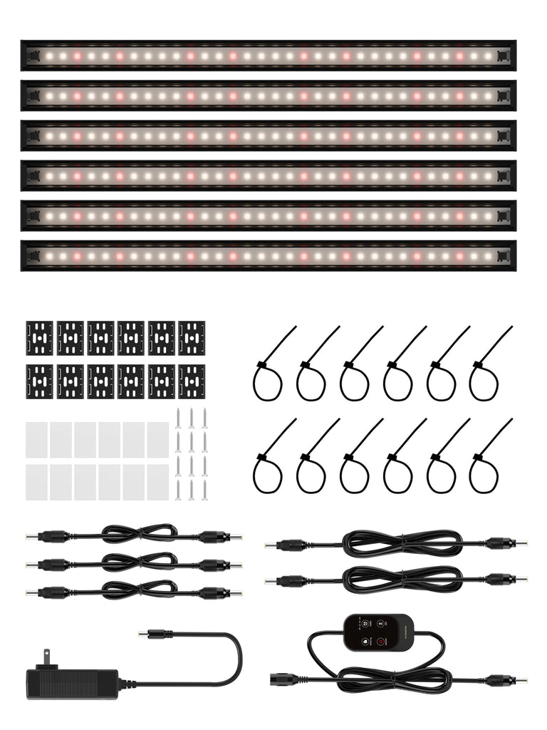GLOWRIUM® G6 Smart LED Pflanzenlampe für Zimmerpflanzen – Vollspektrum, Auto-Timer, Stufenloses Dimmen, Modular, Plug & Play