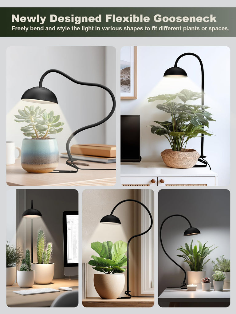 GLOWRIUM G8 | 10W Smarte Vollspektrum-LED-Desktop-Pflanzenleuchte