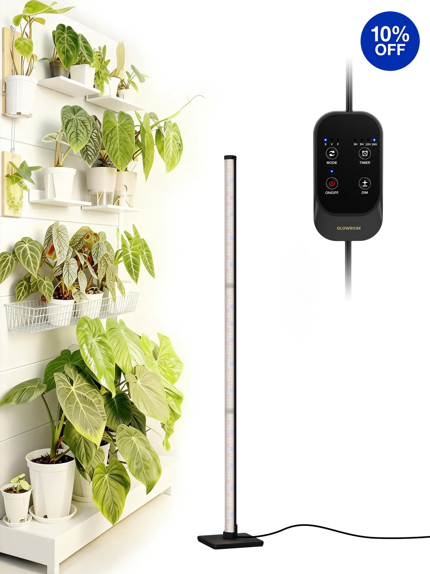 GLOWRIUM G3 | 36W (60") Full Spectrum LED Vertical Grow Light