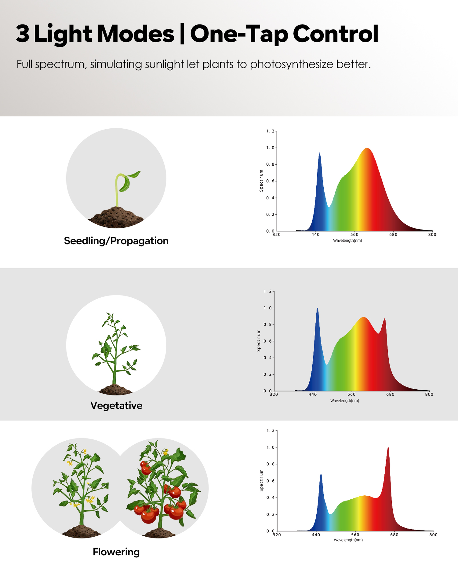 GLOWRIUM G2 | 36W Full Spectrum LED Floor Grow Light