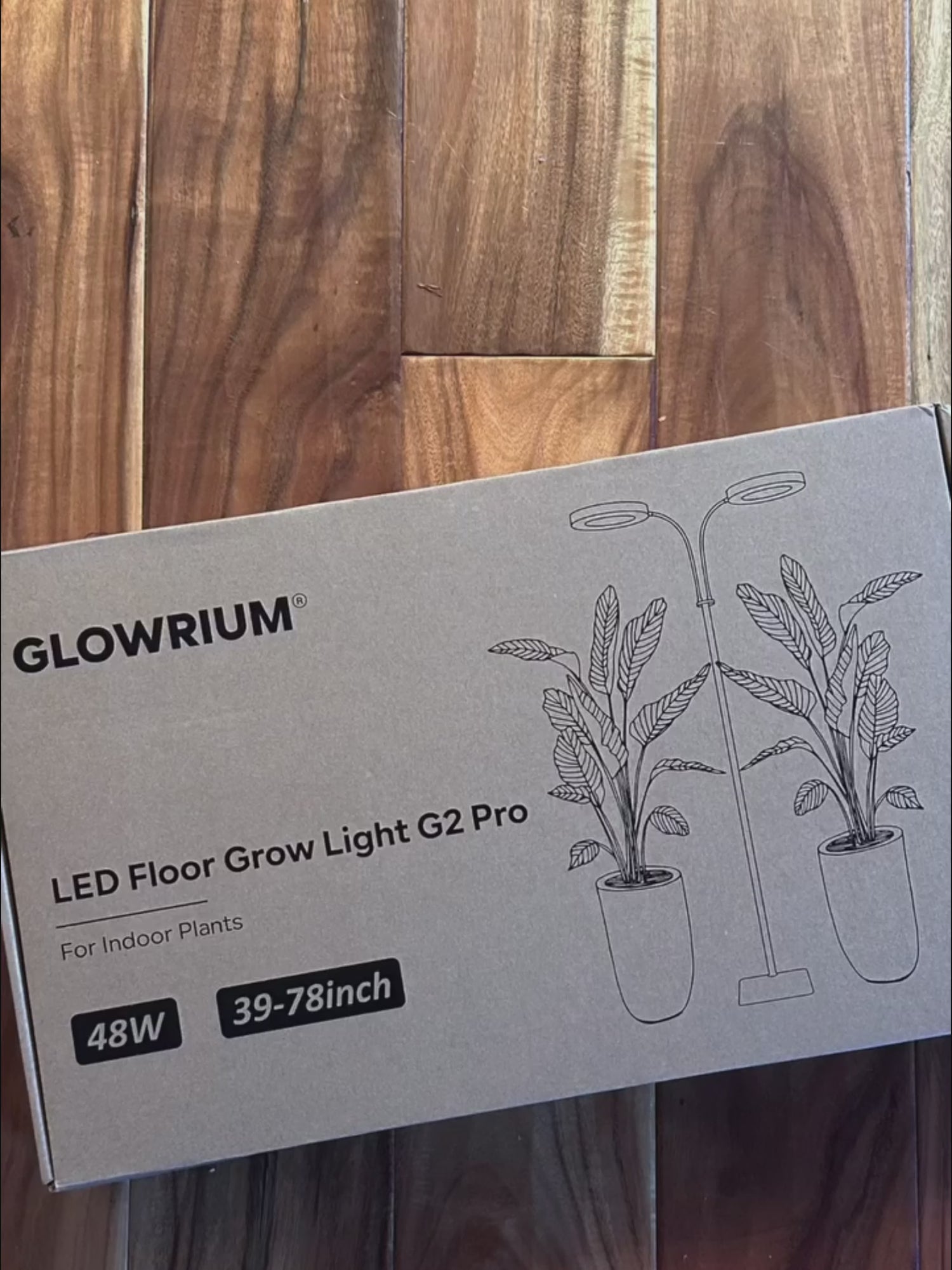GLOWRIUM G2 Pro | 48W (70.9") Full Spectrum LED Floor Grow Light