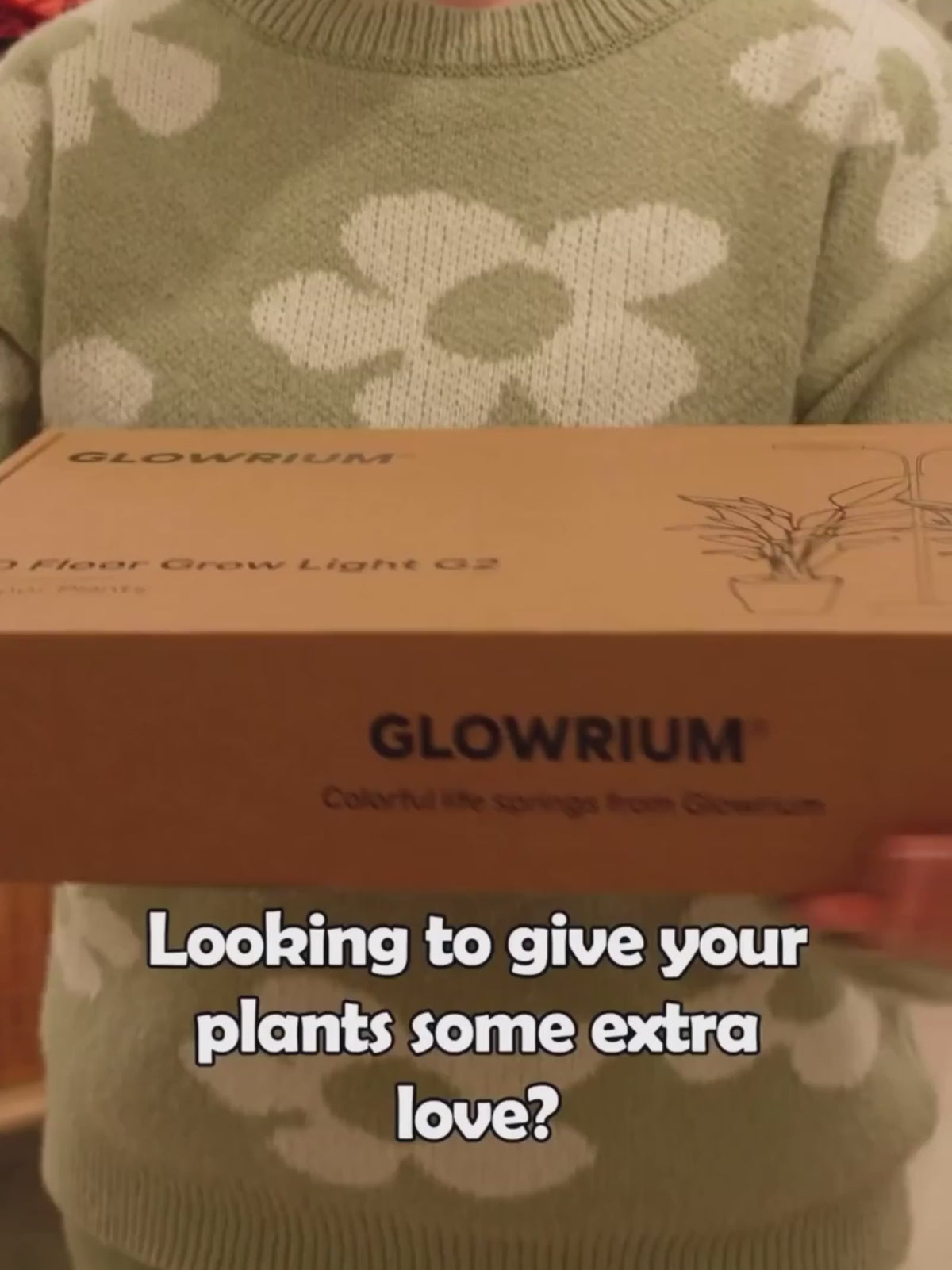 GLOWRIUM® G2 36W Grow Light  Full Spectrum LED Floor Plant Light for Indoor Plants