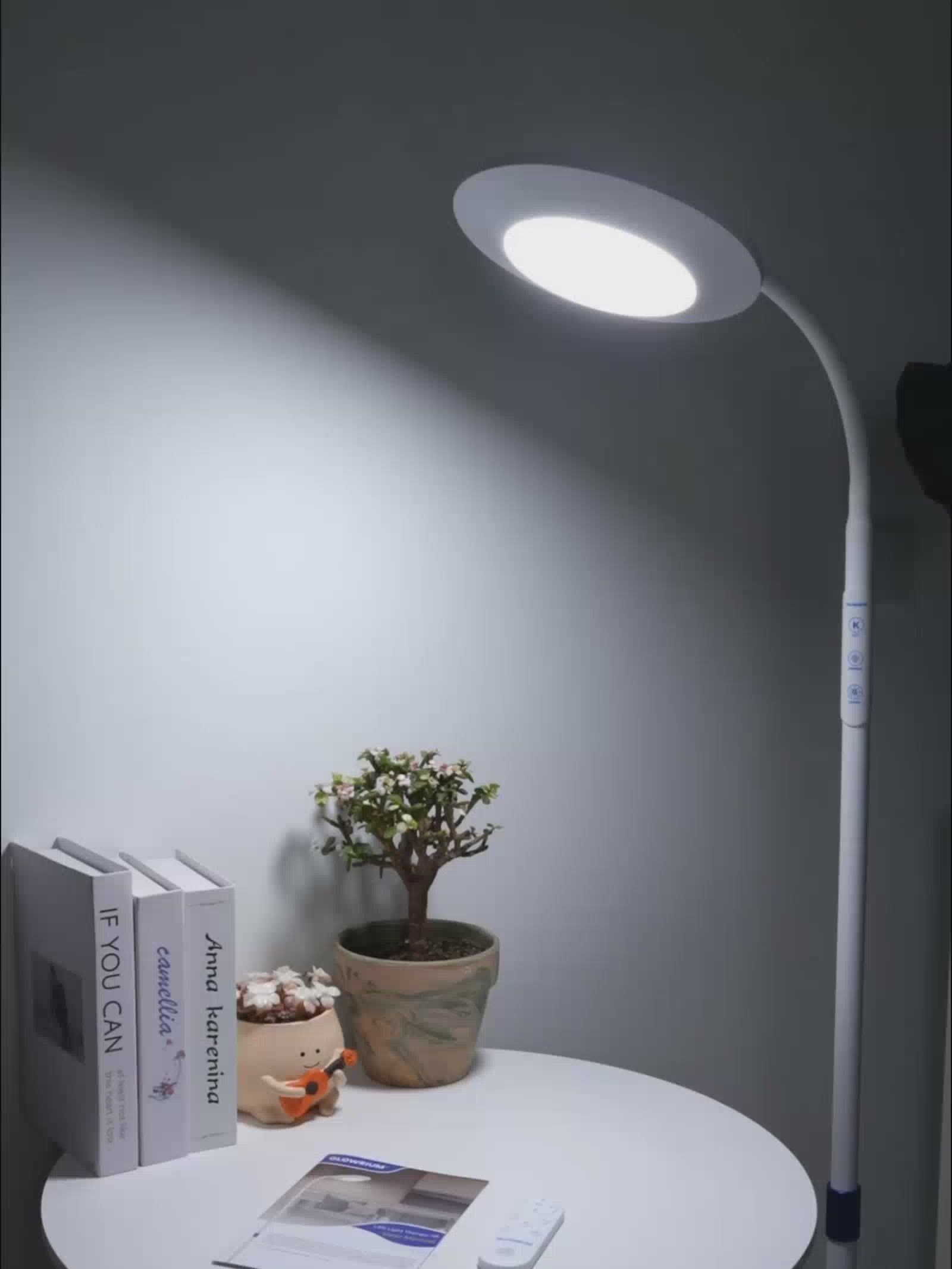 GLOWRIUM® H6 Light Therapy Floor Lamp - 48,000 Lux UV-Free Full Spectrum Sunlight Lamp with Remote &amp; Touch Control