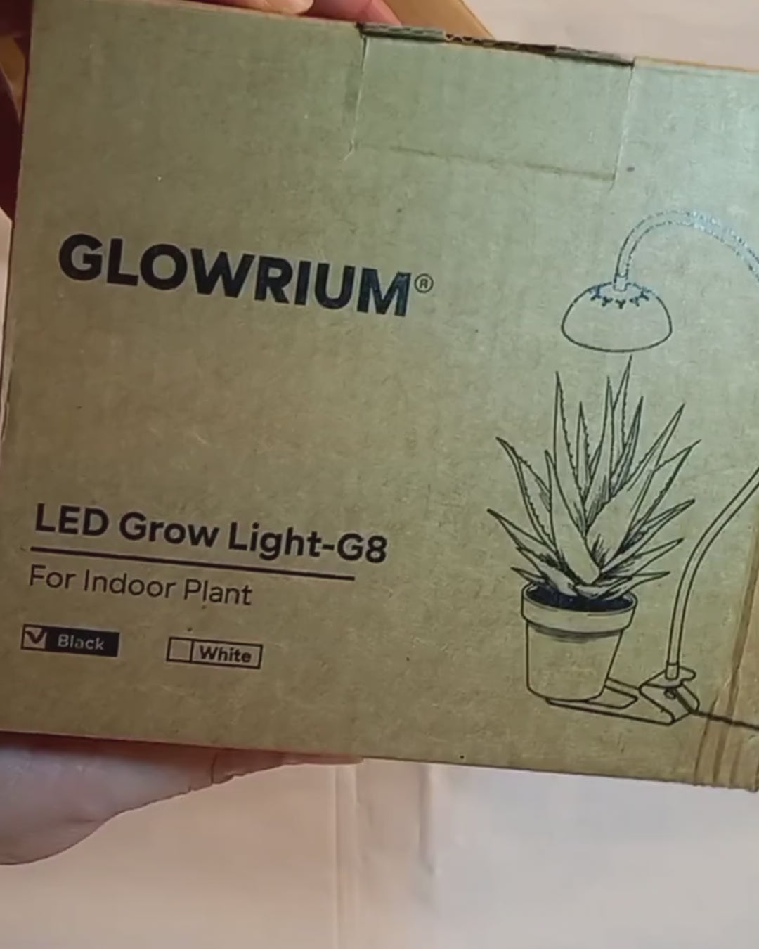 GLOWRIUM Smart Grow Light 10W – Full Spectrum LED for Indoor Plants-G8