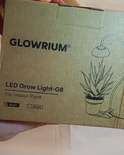 GLOWRIUM Smart Grow Light 10W – Full Spectrum LED for Indoor Plants-G8